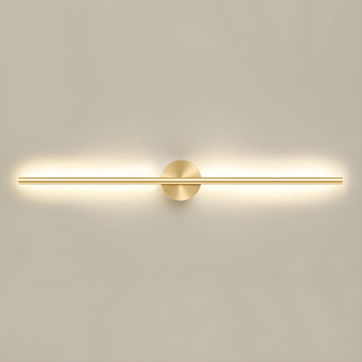 Gold-Finish Linear LED Wall Light