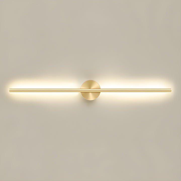 Gold-Finish Linear LED Wall Light