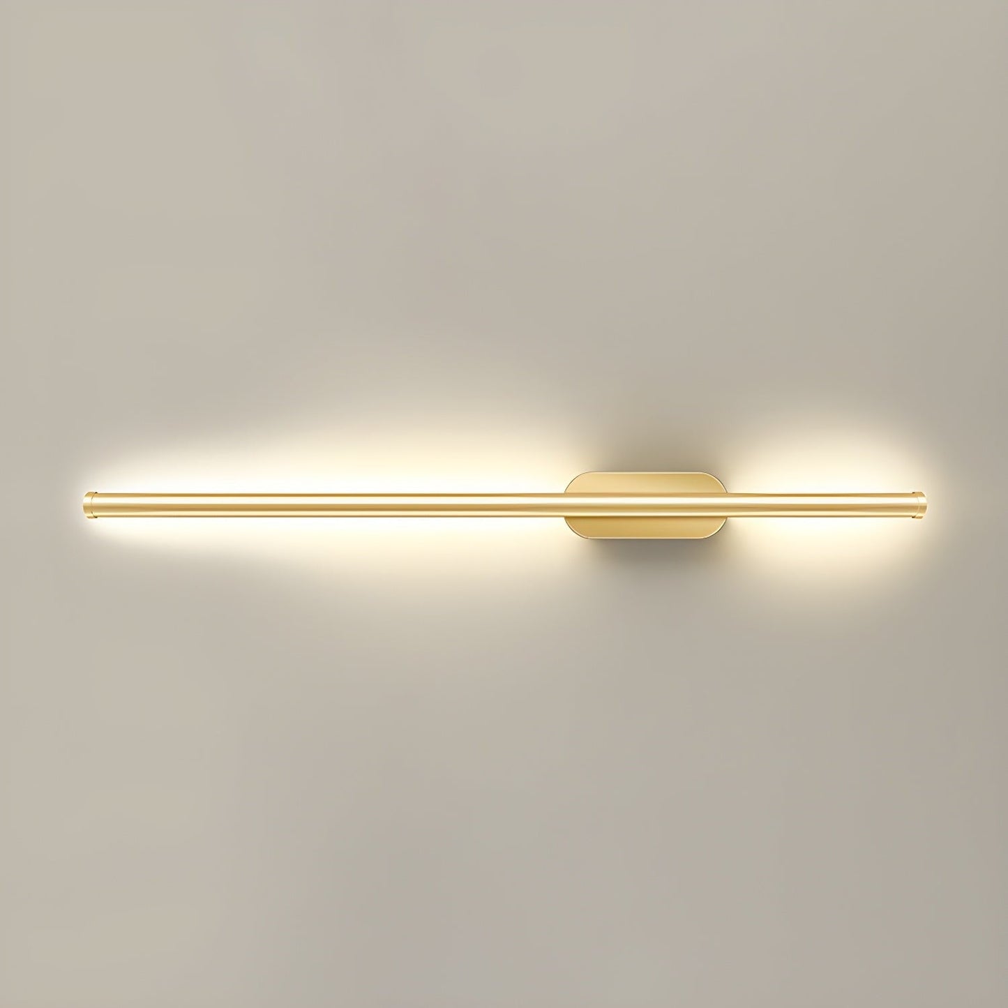 Gold-Finish Linear LED Wall Light