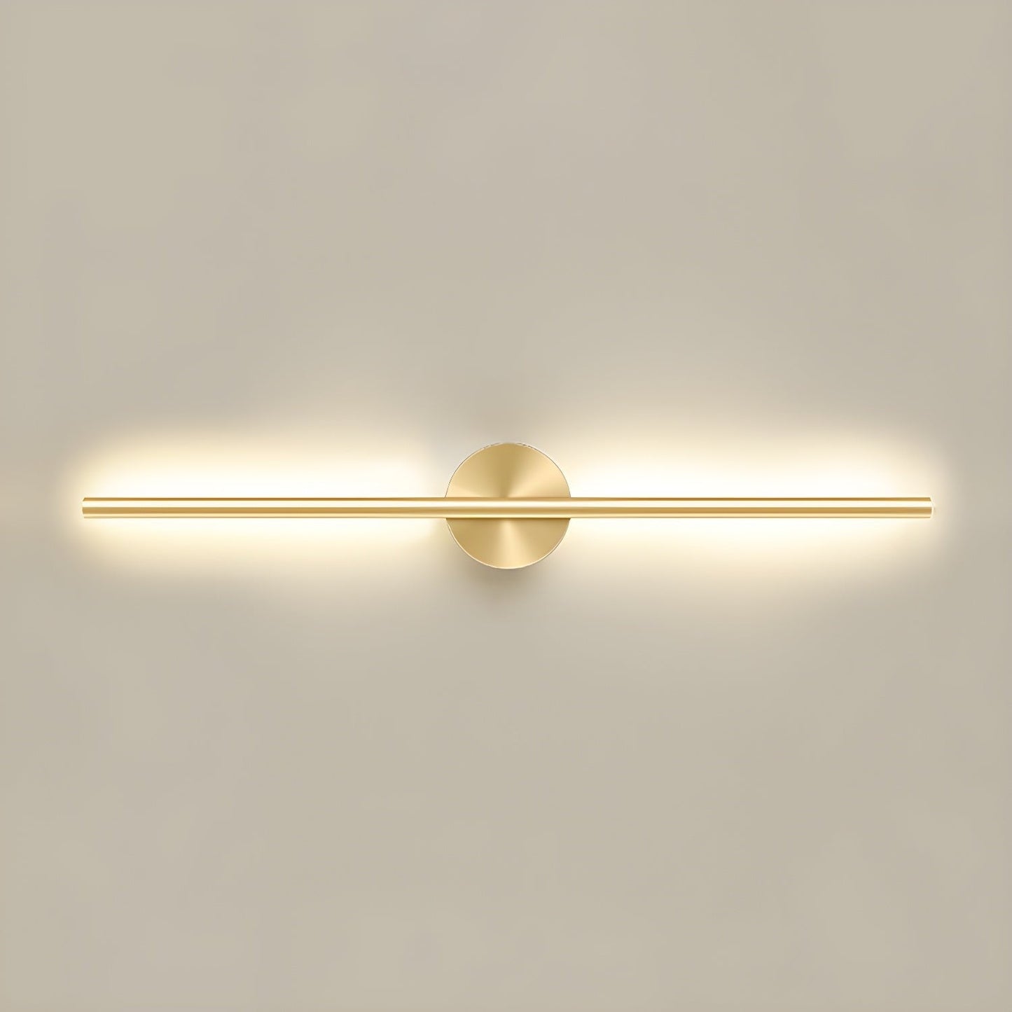 Gold-Finish Linear LED Wall Light