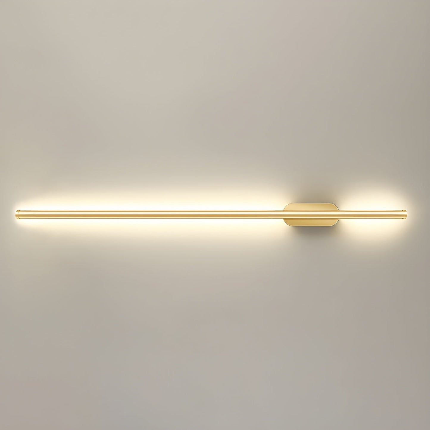 Gold-Finish Linear LED Wall Light
