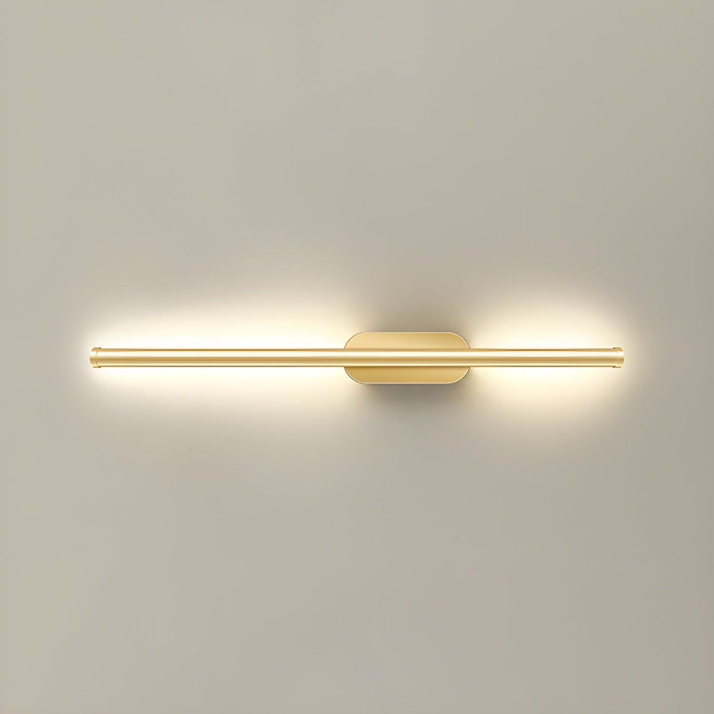 Gold-Finish Linear LED Wall Light