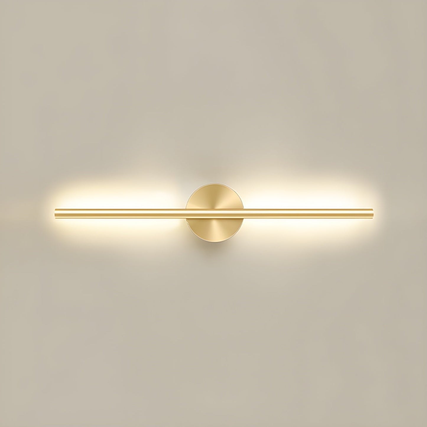 Gold-Finish Linear LED Wall Light