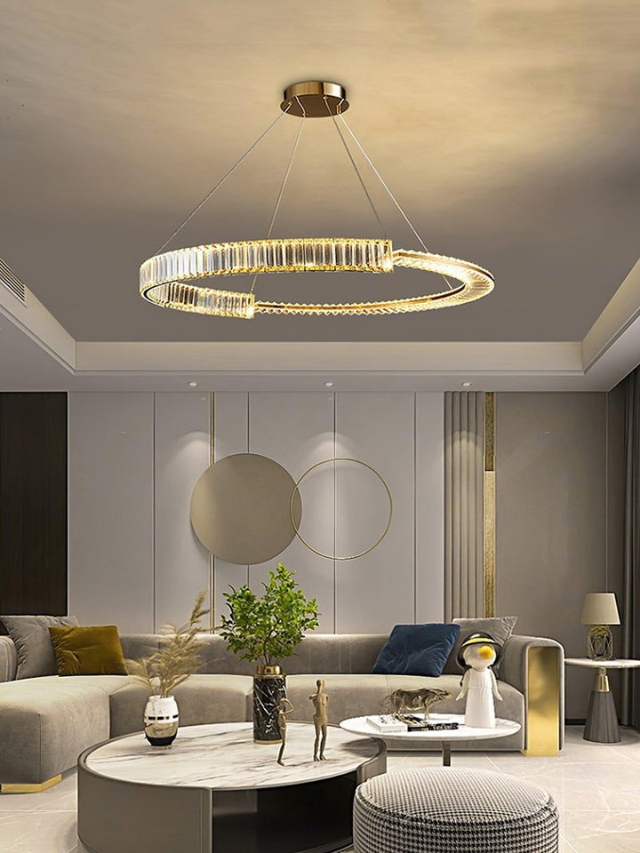 LED Crystal Chandelier with Stainless Steel Frame
