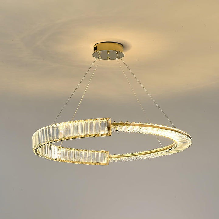 LED Crystal Chandelier with Stainless Steel Frame