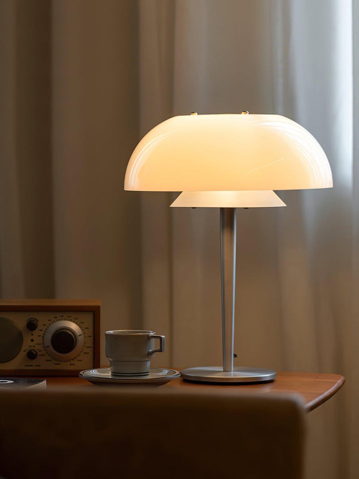Modern Aluminum & Glass Table Lamp