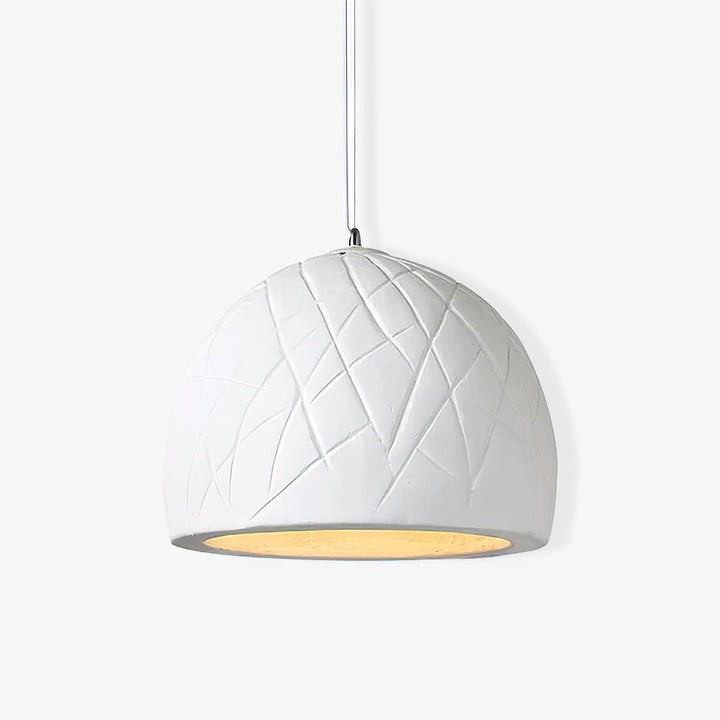 Organic White Clay Pendant Ceiling Light