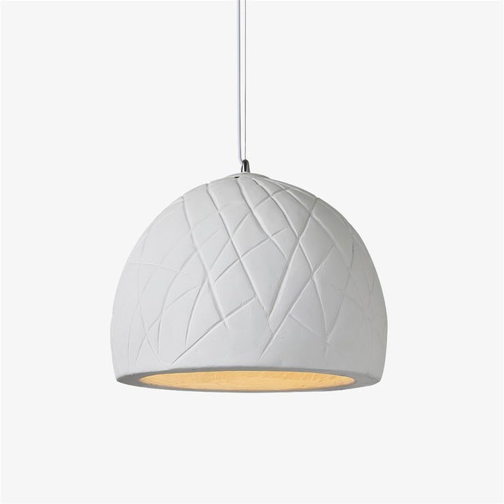 Organic White Clay Pendant Ceiling Light