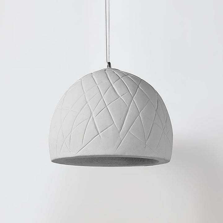 Organic White Clay Pendant Ceiling Light
