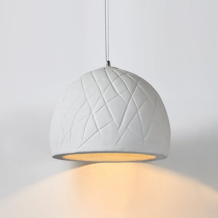 Organic White Clay Pendant Ceiling Light