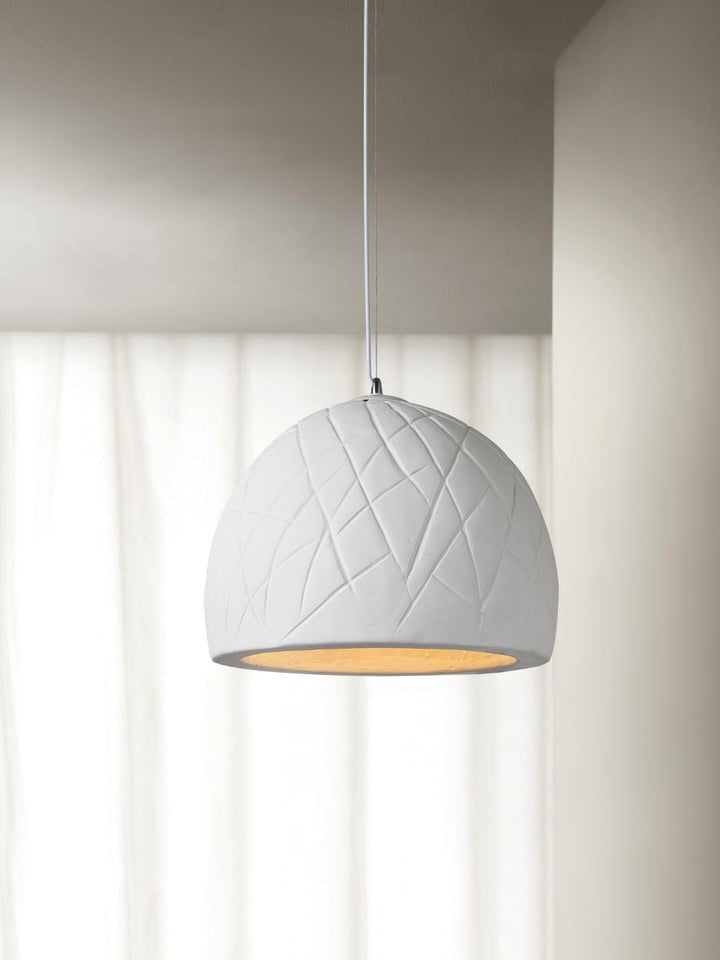Organic White Clay Pendant Ceiling Light