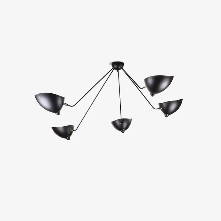 Three-Arm Sculptural Ceiling Light (Model B)