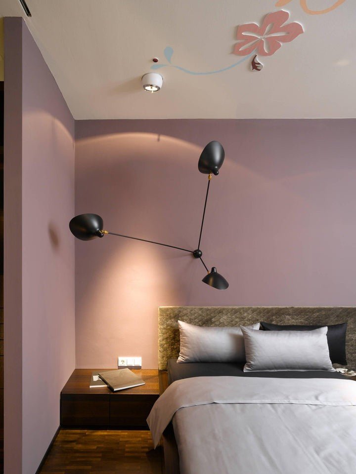 Three-Arm Sculptural Ceiling Light (Model B)