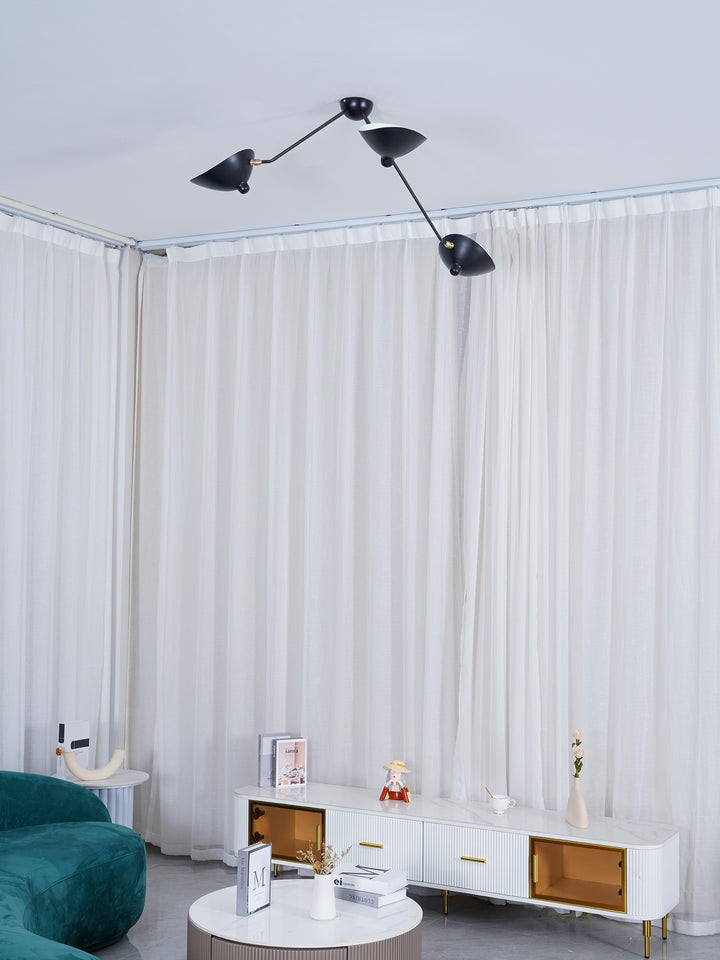 Three-Arm Sculptural Ceiling Light (Model B)