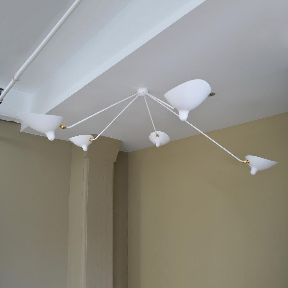 Three-Arm Sculptural Ceiling Light (Model B)