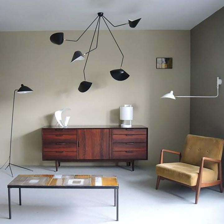 Three-Arm Sculptural Ceiling Light (Model B)