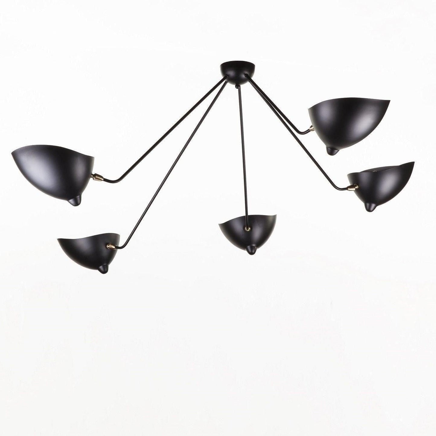 Three-Arm Sculptural Ceiling Light (Model B)