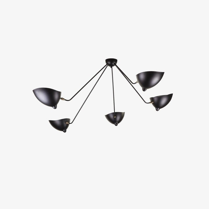 Three-Arm Sculptural Ceiling Light (Model B)