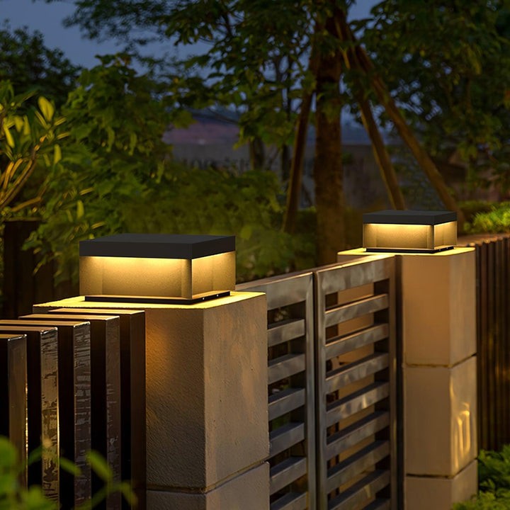 Waterproof Black LED Outdoor Post Light