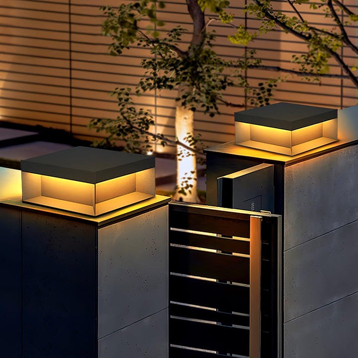 Waterproof Black LED Outdoor Post Light
