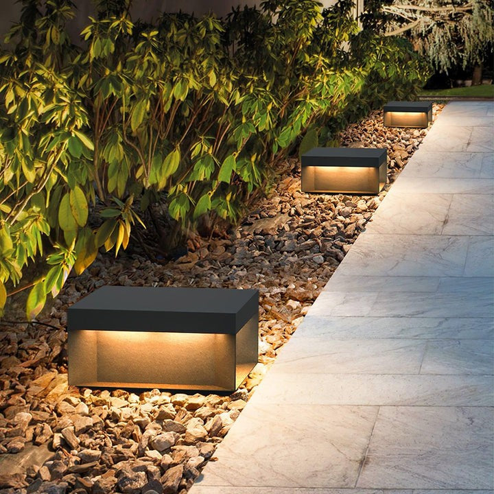 Waterproof Black LED Outdoor Post Light