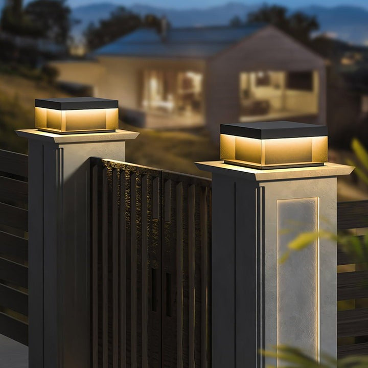 Waterproof Black LED Outdoor Post Light