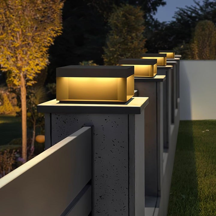 Waterproof Black LED Outdoor Post Light