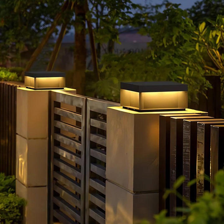 Waterproof Black LED Outdoor Post Light