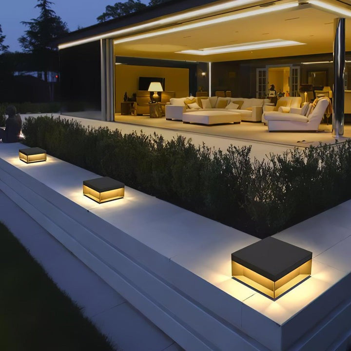 Waterproof Black LED Outdoor Post Light