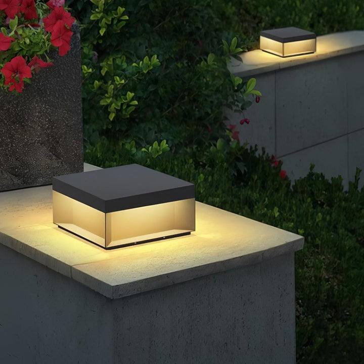 Waterproof Black LED Outdoor Post Light