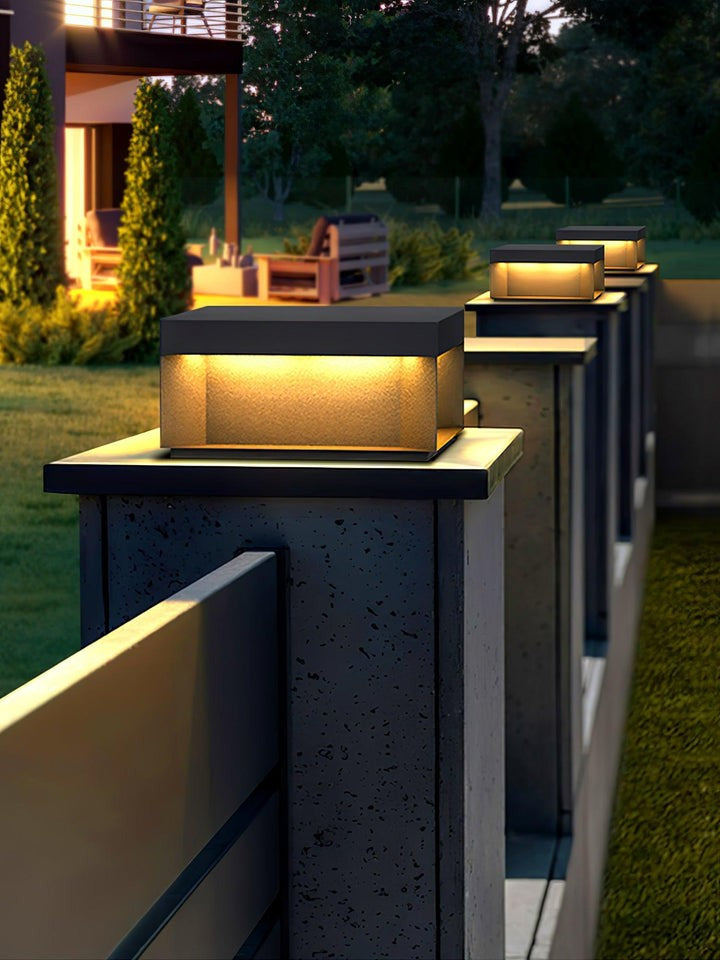 Waterproof Black LED Outdoor Post Light