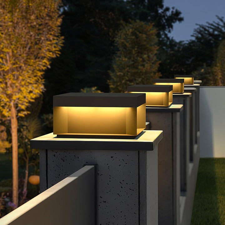 Waterproof Black LED Outdoor Post Light