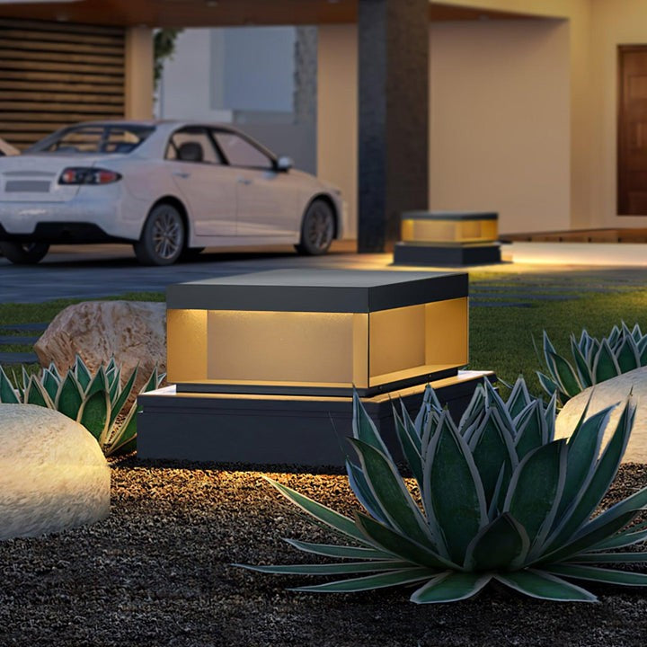 Waterproof Black LED Outdoor Post Light