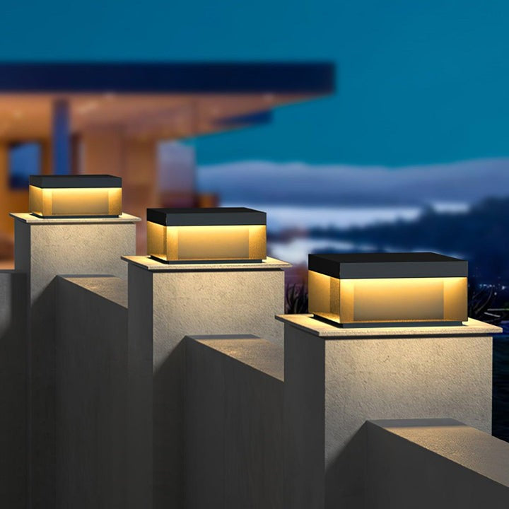 Waterproof Black LED Outdoor Post Light