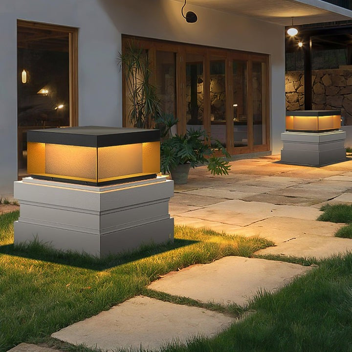 Waterproof Black LED Outdoor Post Light