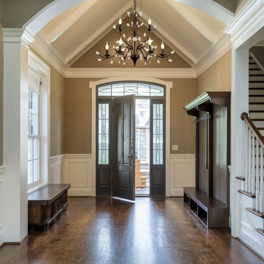 Wrought Iron Chandeliers 6/9 Lights