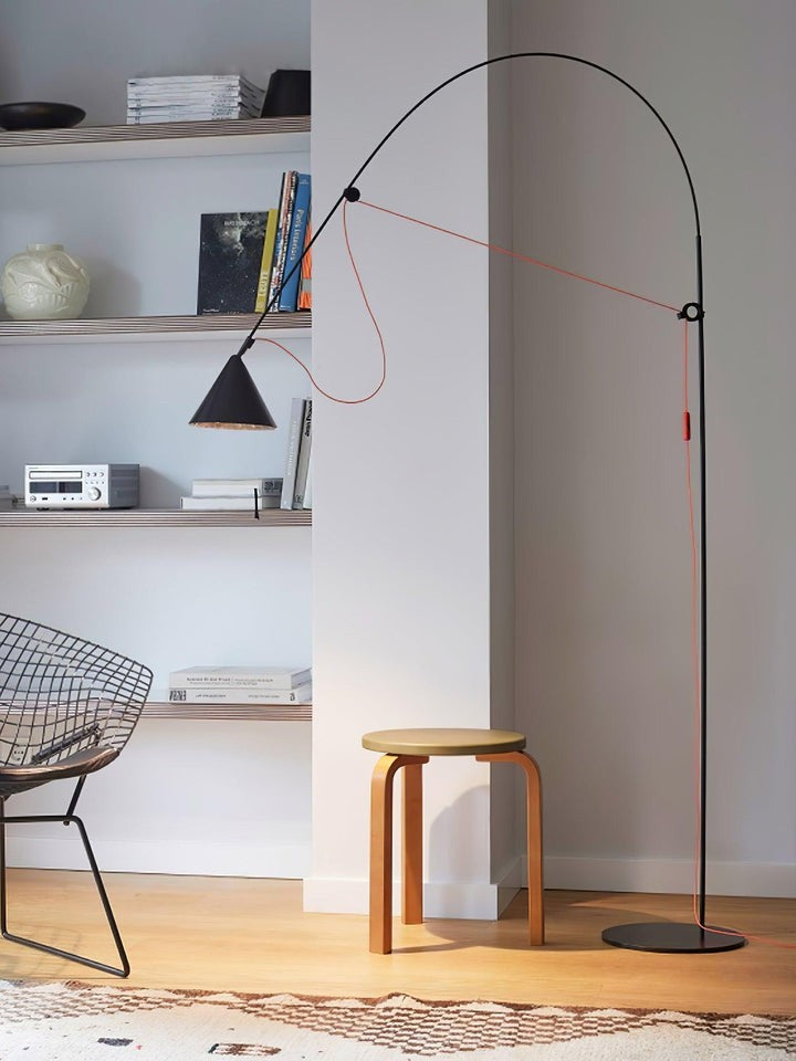 Adjustable LED Floor Lamp with Flexible Stem