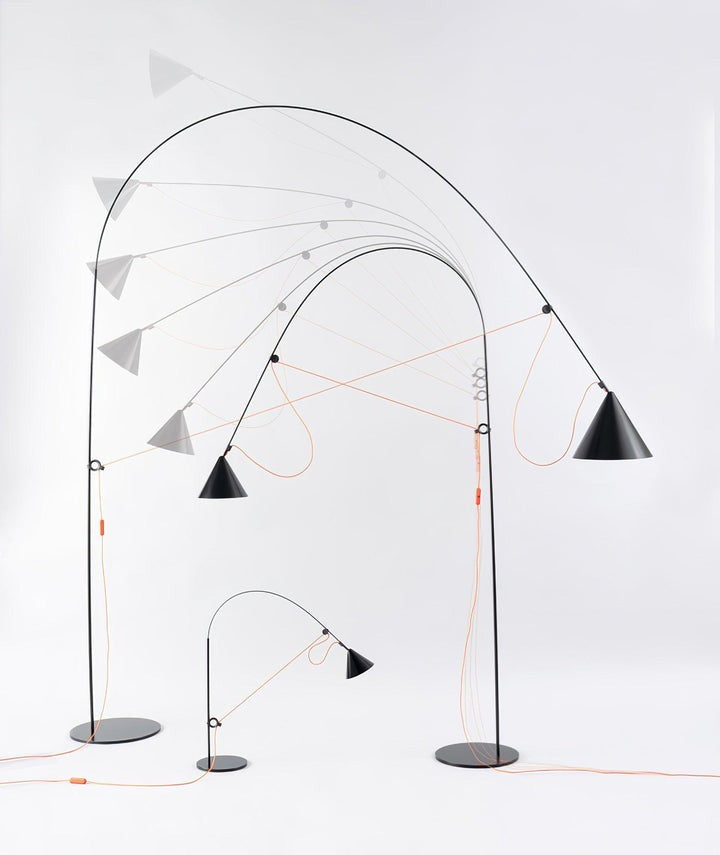 Adjustable LED Floor Lamp with Flexible Stem