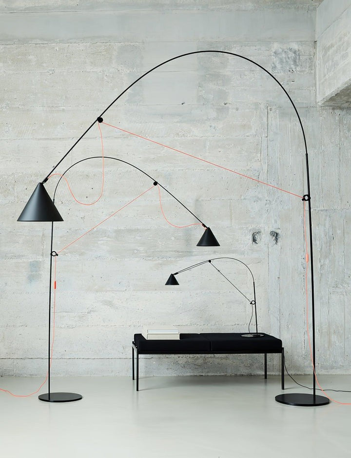 Adjustable LED Floor Lamp with Flexible Stem