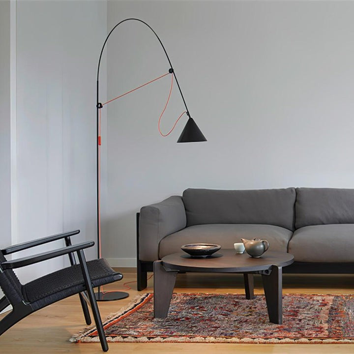 Adjustable LED Floor Lamp with Flexible Stem