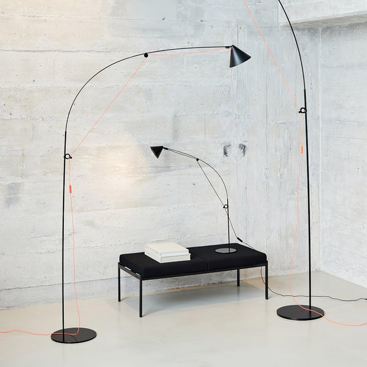 Adjustable LED Floor Lamp with Flexible Stem