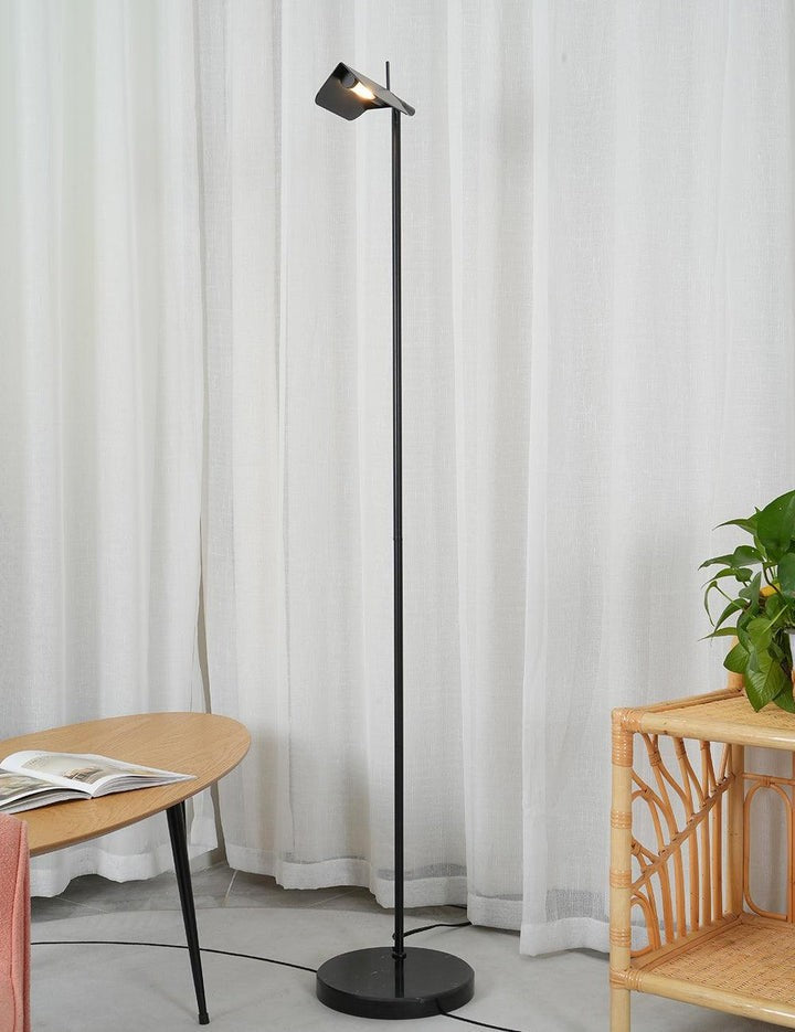 Adjustable Pivot LED Floor Lamp with Disc Base
