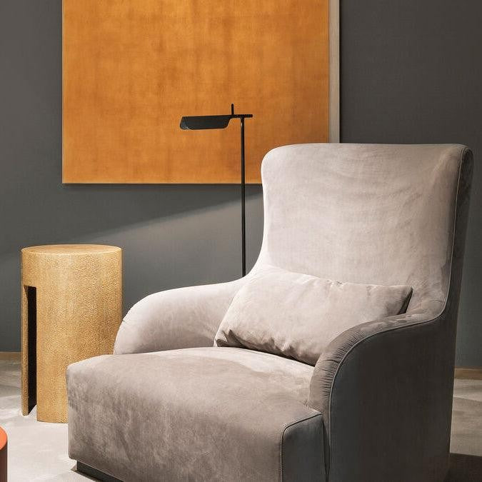 Adjustable Pivot LED Floor Lamp with Disc Base