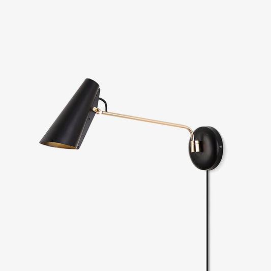 Adjustable Steel Plug-In LED Wall Sconce