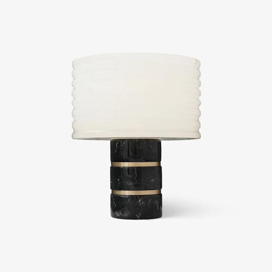 Brass Marble Alabaster LED Table Lamp