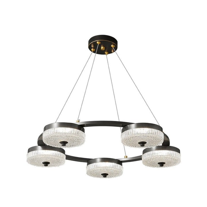 Celestial LED Ring Chandelier – Orion-Inspired Modern Fixture