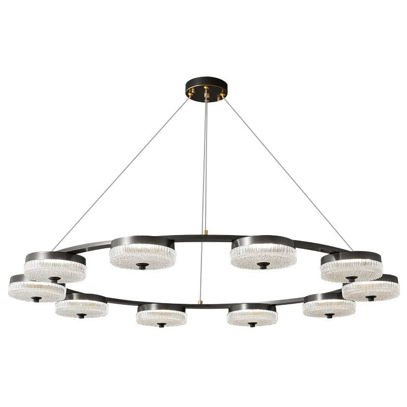 Celestial LED Ring Chandelier – Orion-Inspired Modern Fixture