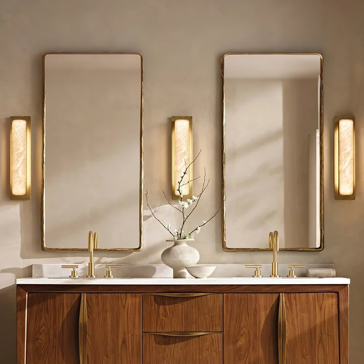 Dual-Ended Alabaster LED Wall Sconce