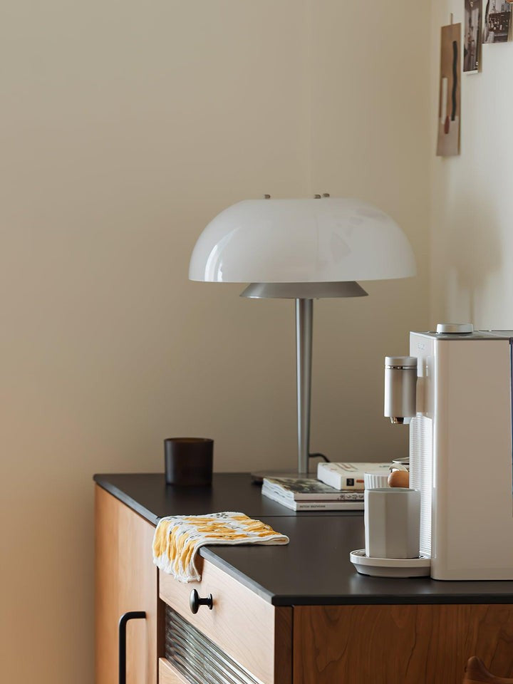 Modern Aluminum & Glass Table Lamp