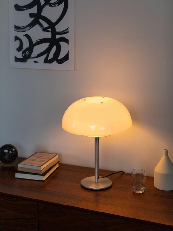 Modern Aluminum & Glass Table Lamp